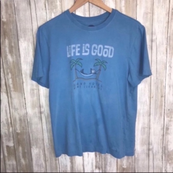 Life Is Good Tops - Life Is Good Grand Hotel Tee